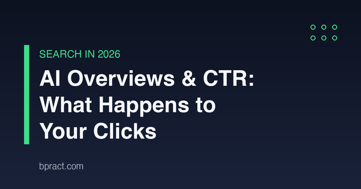 AI Overviews and CTR in 2026 — what happens to your clicks